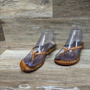 Cole Haan Leather Flip Flops Women's Size 6